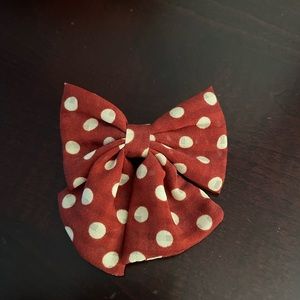 NWOT. Mango girls polka dot hair bow.